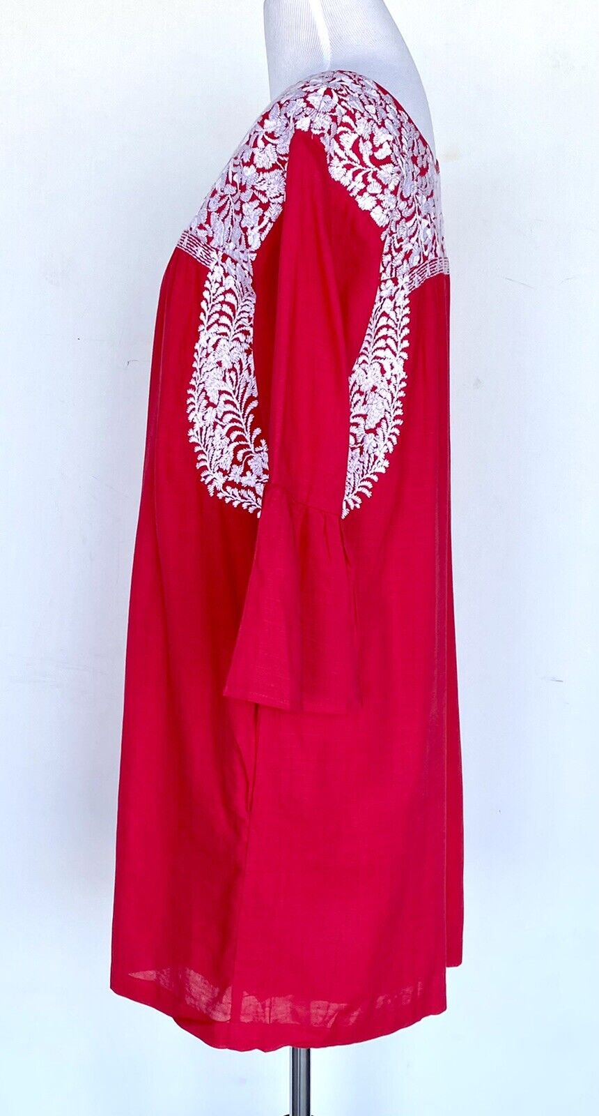 J Marie embroidered Regina Dress bell sleeve XSmall Retail $104 Price $65 NWT