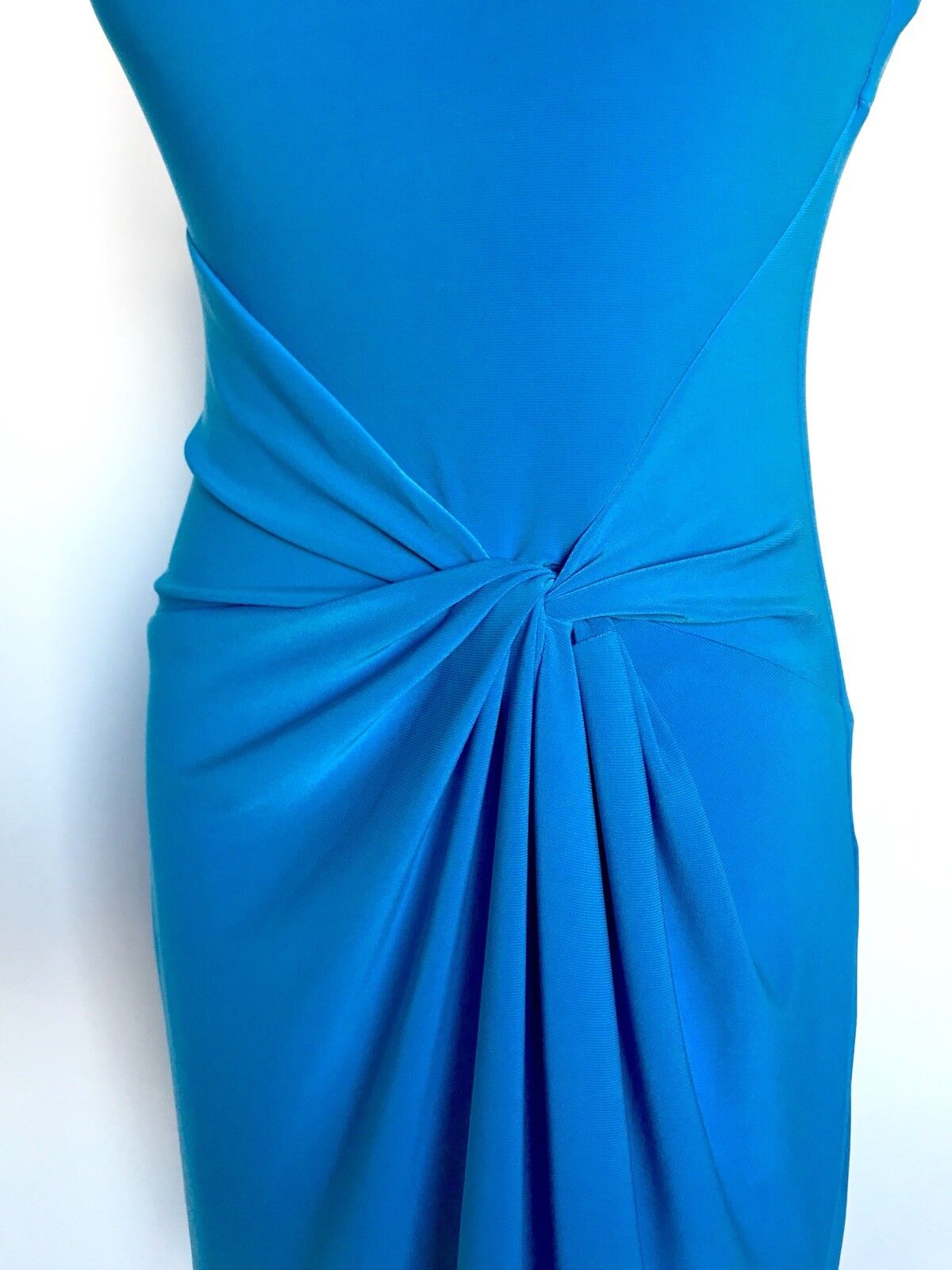 Anne Klein Blue Stretch Knot Twist Dress. Size 4 Retails $119 Price $53 NWT