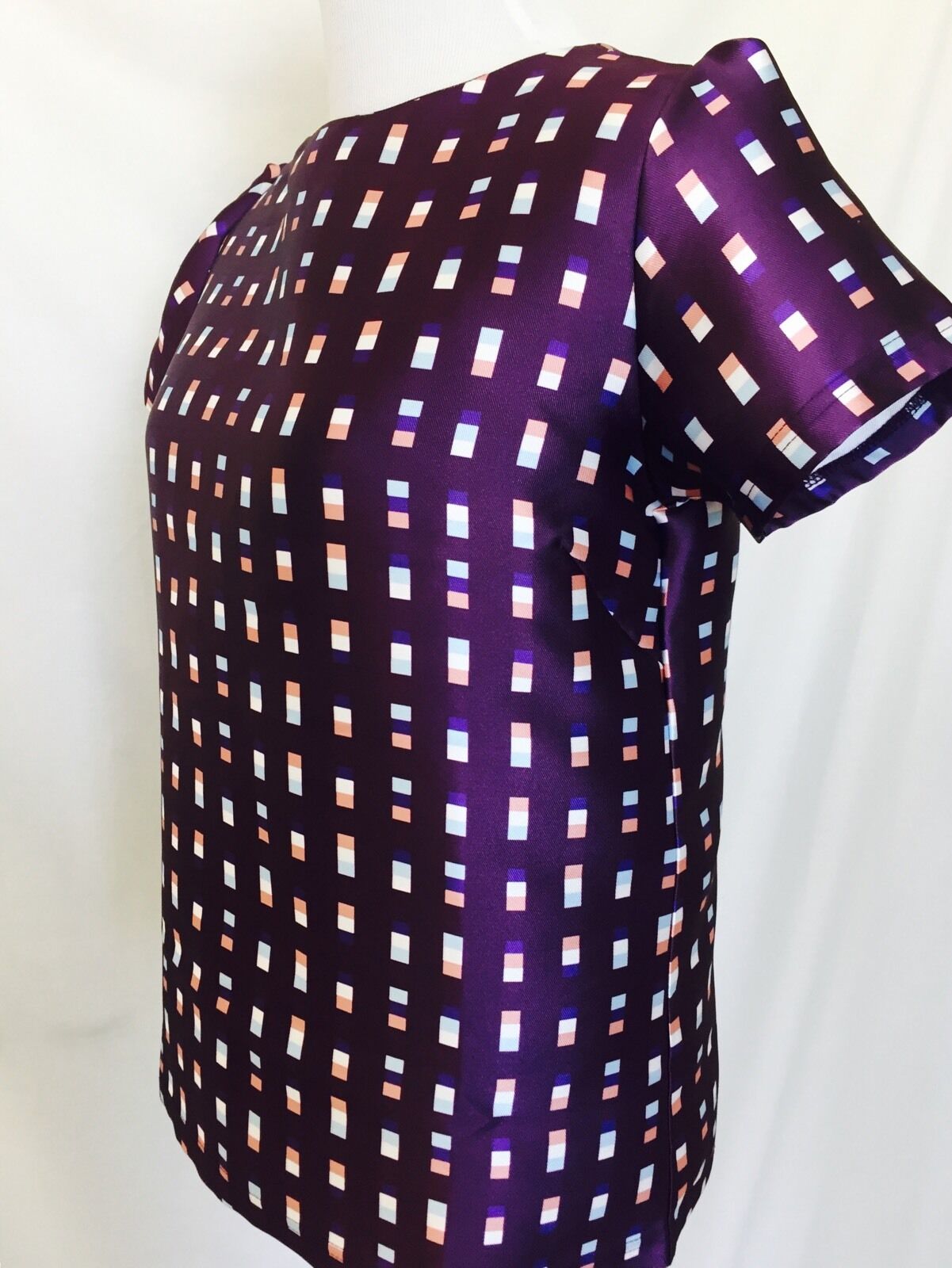 Kingdom And State  Purple Block Blouse. Size S NWT Retails $46.97 Price $22