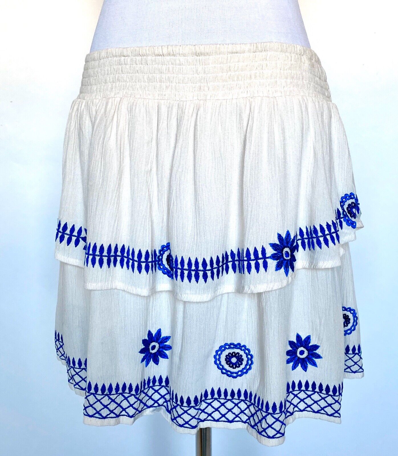 Anthropologie Rahi Cali Boho Embroider Skirt Retail $88 Price $29 S NWT