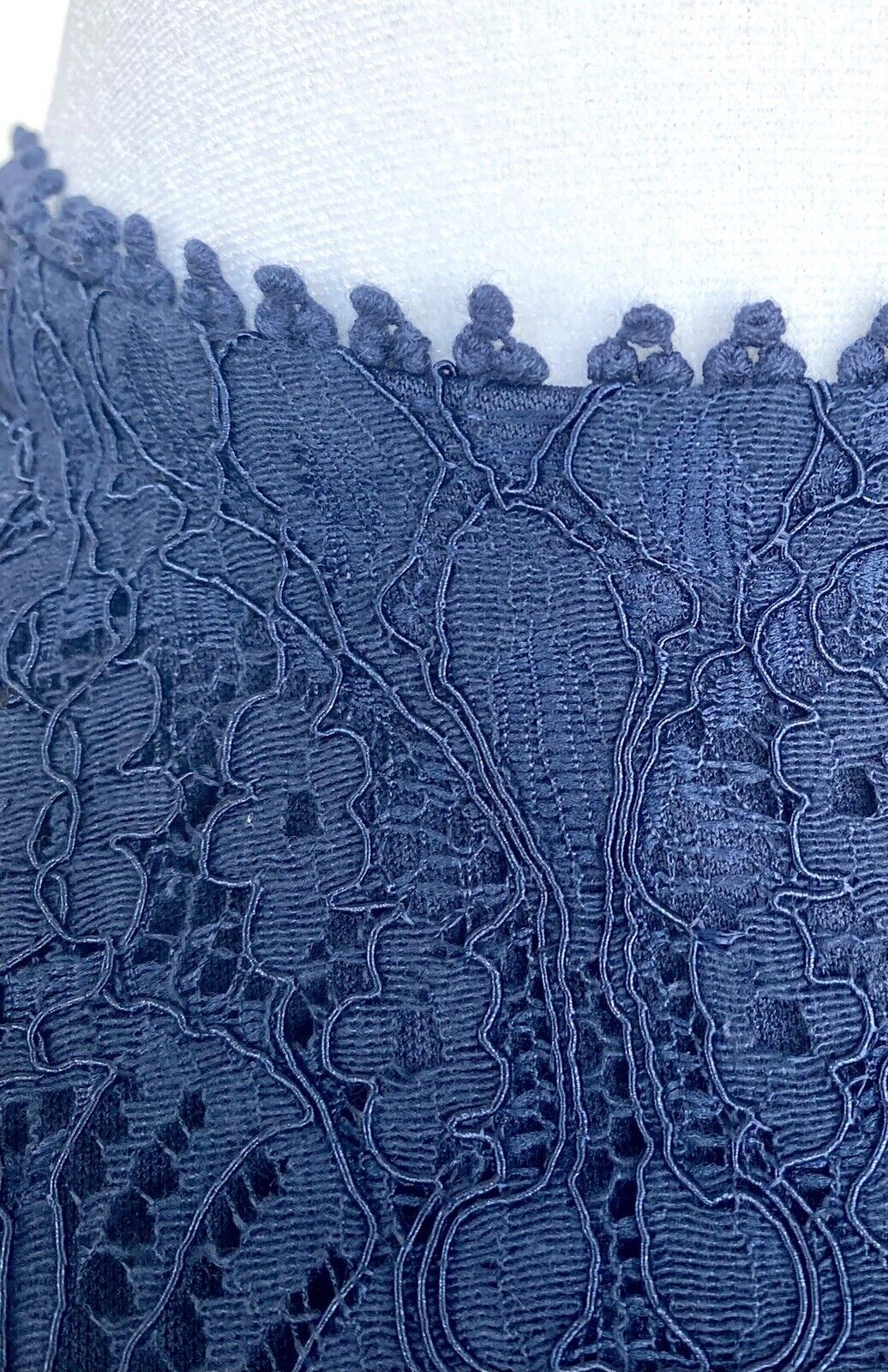 Aqua Soutache Lace Navy Cutout Party Dress. Size S Retails $78 Price $49 NWT