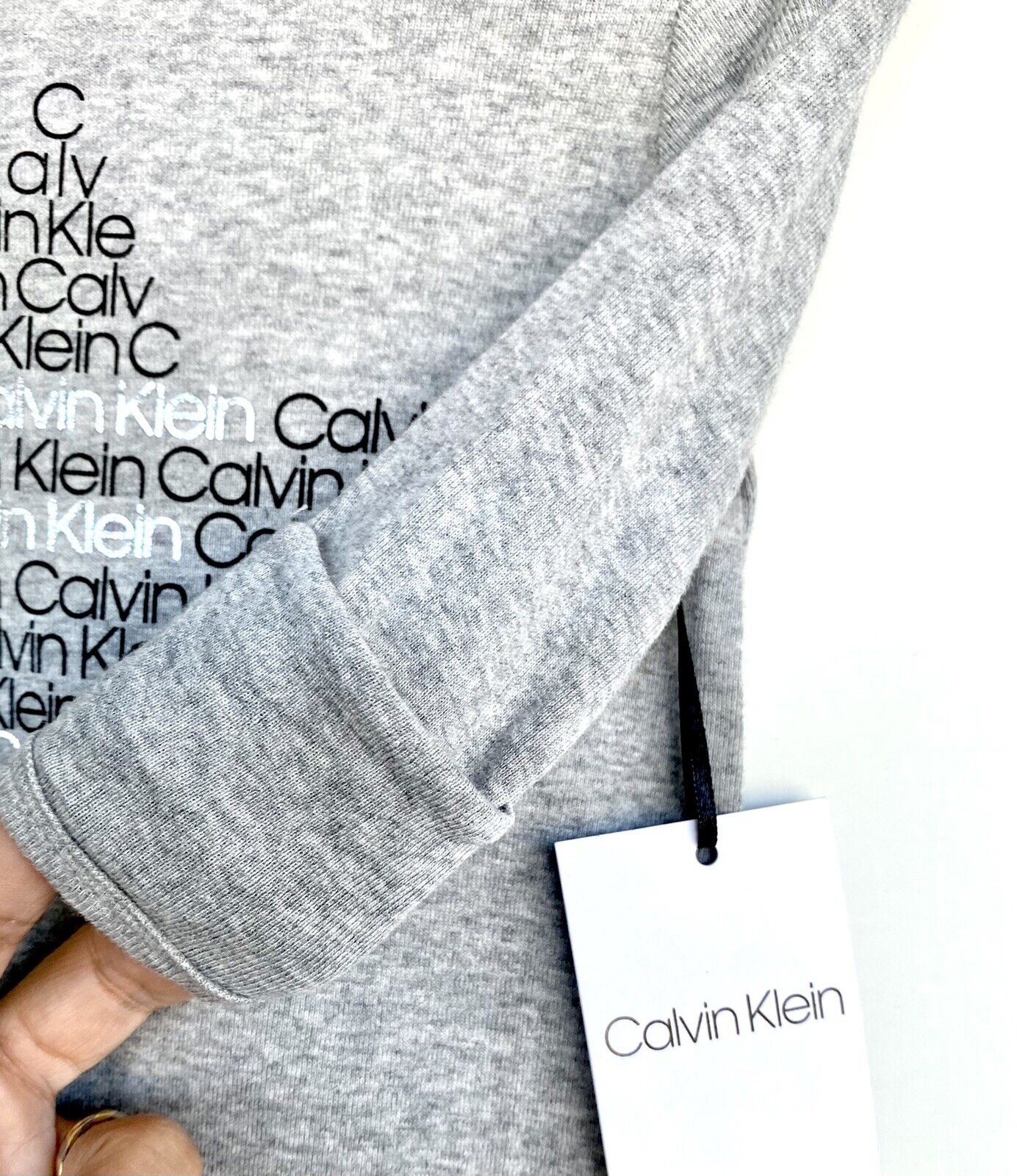 Calvin Klein Baby Grey Star Sleep gown Price $16.50 NWT One Size Hand Mittens