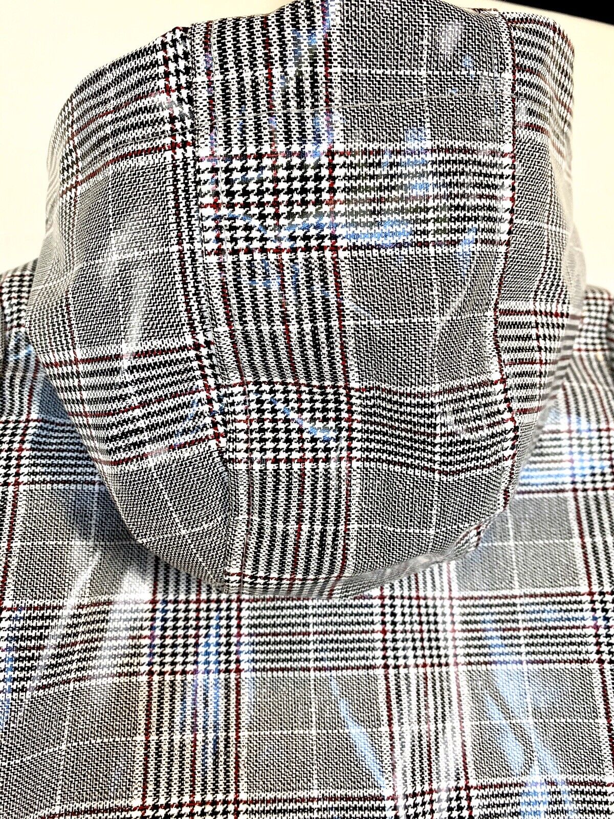 Urban Republic Classic Check Raincoat Ribbon Stripe Retail $75 Price $38 NEW 12M