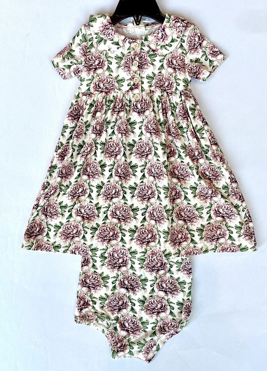 Kate Quinn Bamboo Peter Pan Collar Dress & Bloomers Retail $46 Price $36 18-24 M