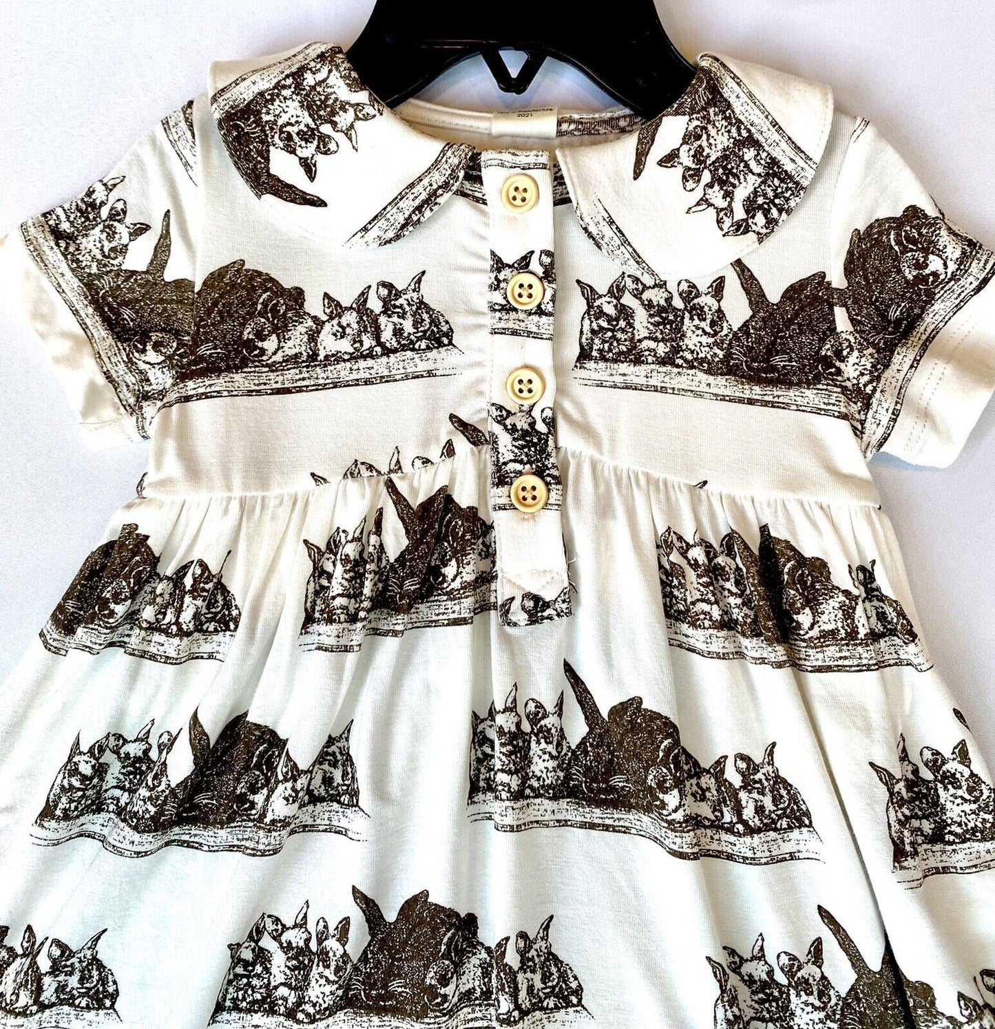 Kate Quinn Bamboo Peter Pan Collar Dress & Bloomers Retail $46 Price $36 12-18 M