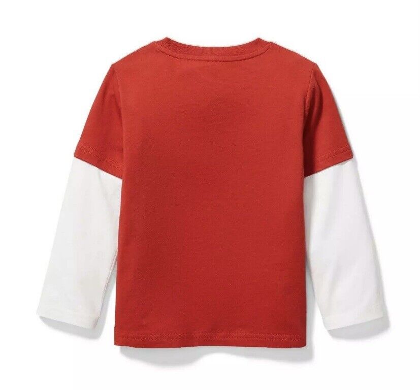 Janie And Jack Red Appliqué Embroidered Puppy Love Top Age 4 Price $24