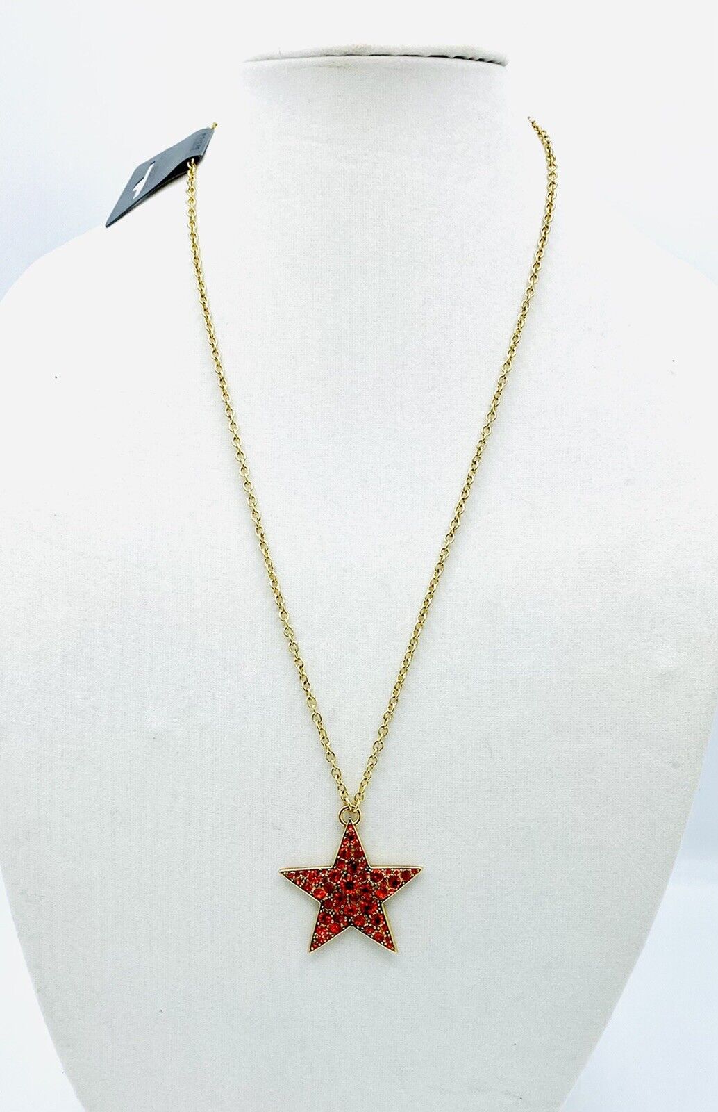 Pilgrim Jewelry Star Genuine Swarovski Crystal Necklace 14 Ct Gold Plated $19