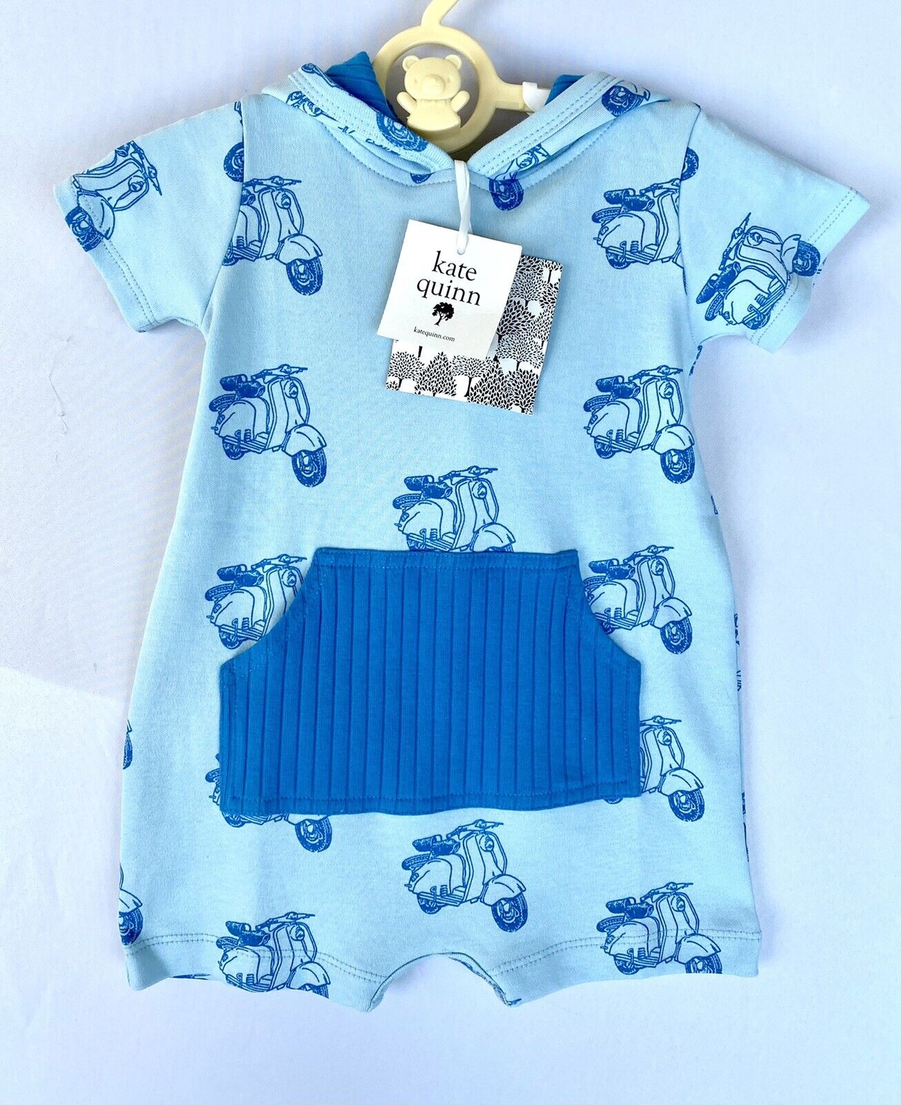Kate Quinn Organic Cotton Hoodie Shortie Romper Retail $42 Price $32 3-6 Month