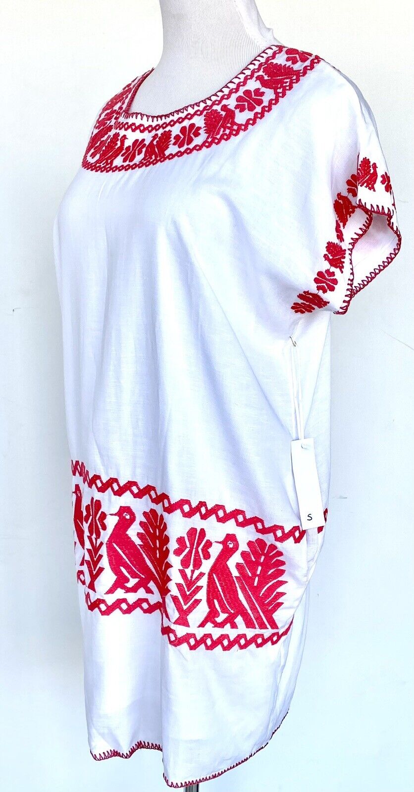 NWT J Marie embroidered Irene Dress size Small Retail $92 Price $69 Linen Mix