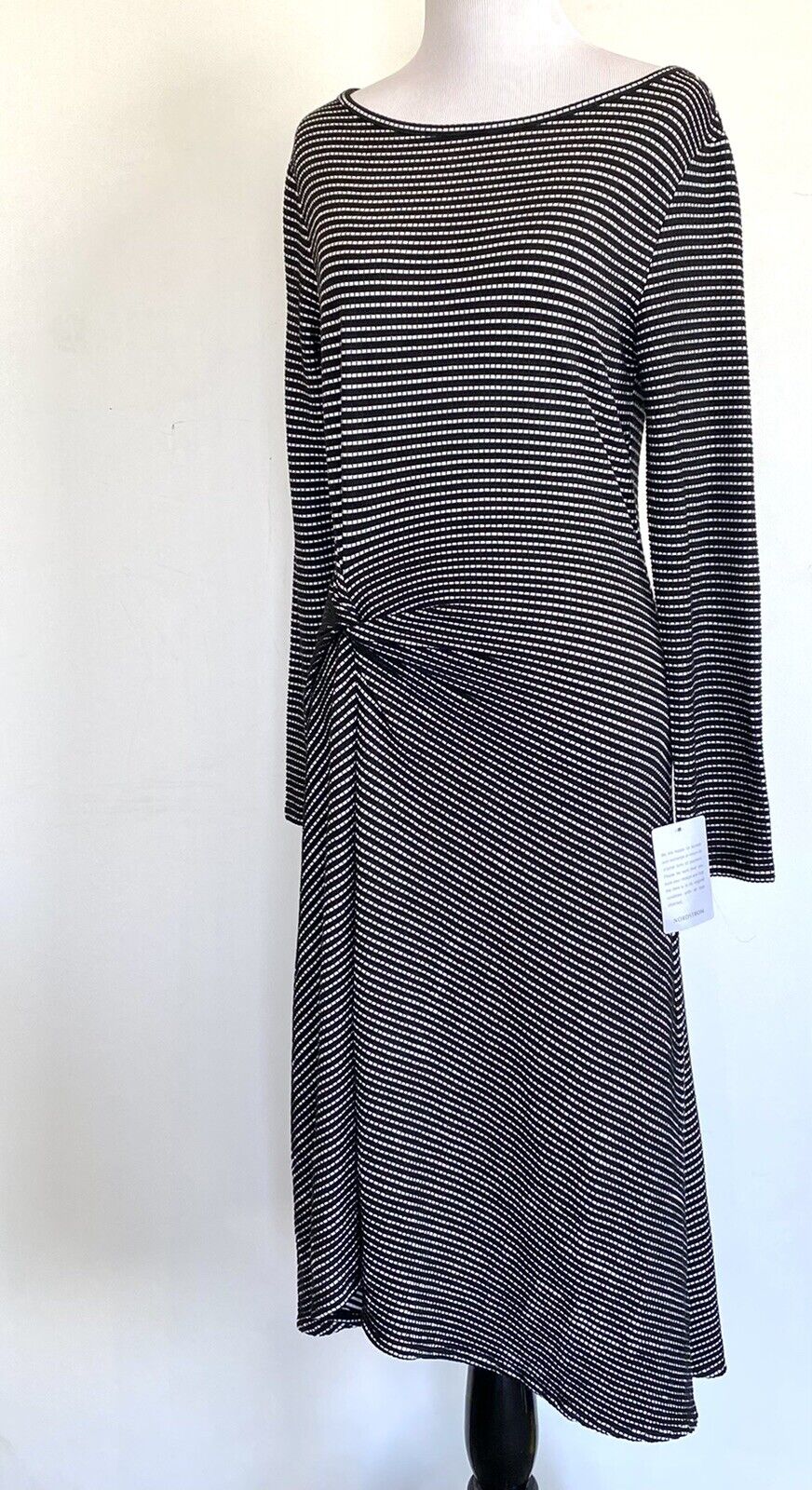 Max Studio Black & White Stripe Twist Dress Size S Retails $128  Price $53 NWT