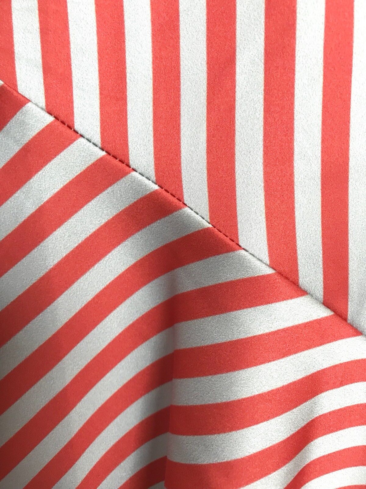 Lea And Viola Striped Silky Dress. Retails $168 Price $69 NWT Size L