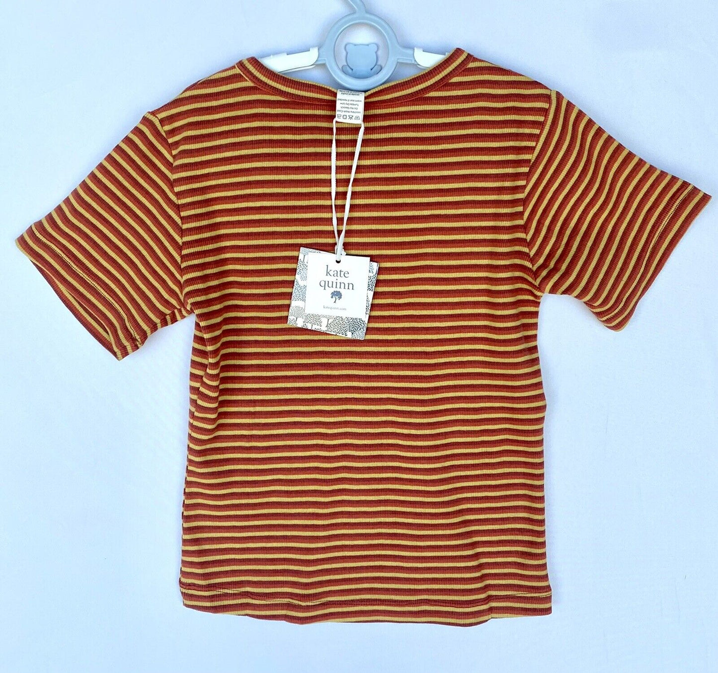 Kate Quinn Organic Cotton Stripe Henley Top Retail $32 Price $22 6 Y Stretch