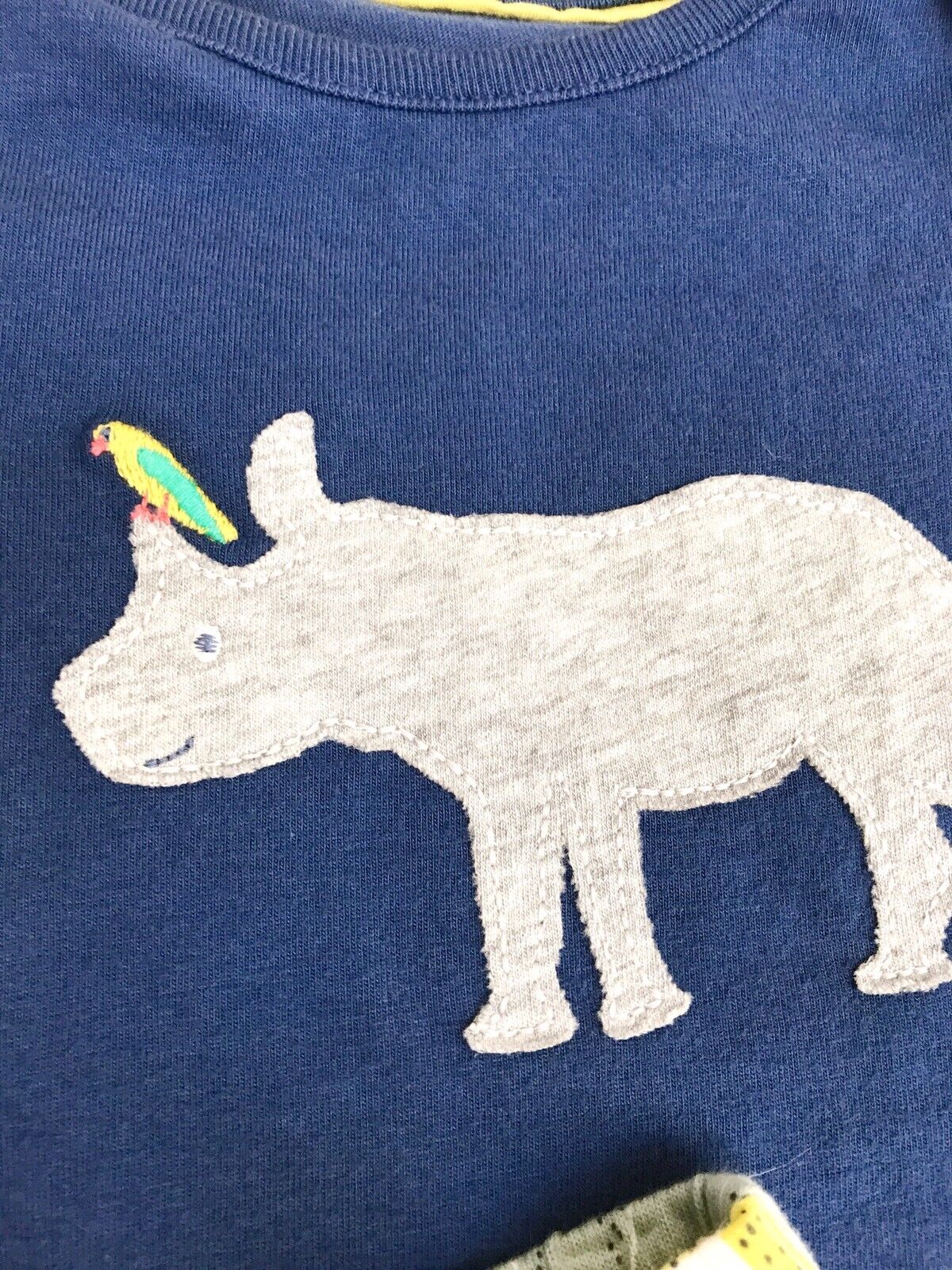 Mini Boden Shortie PJs Jungle Animal Design 3-6 M Retail $40 Price $29.50 NWT
