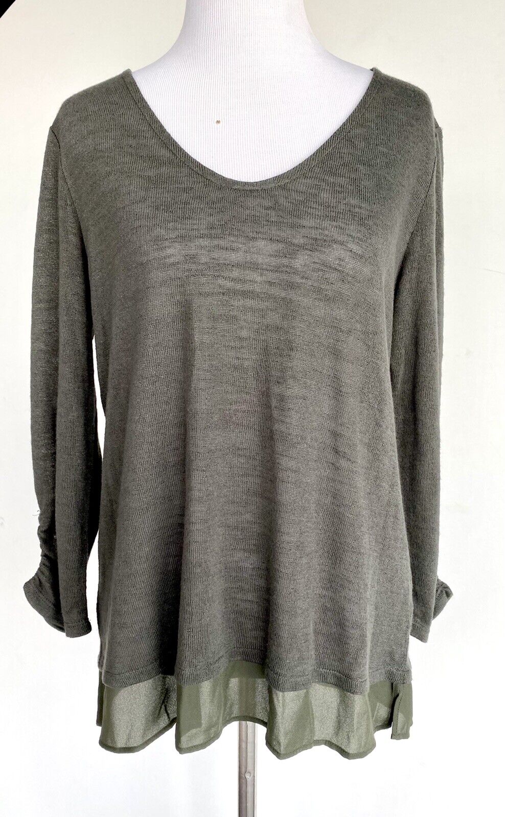 Sanctuary Mixed Media Light Knit Top NWT Retail $58 Price $38 S Anthropologie