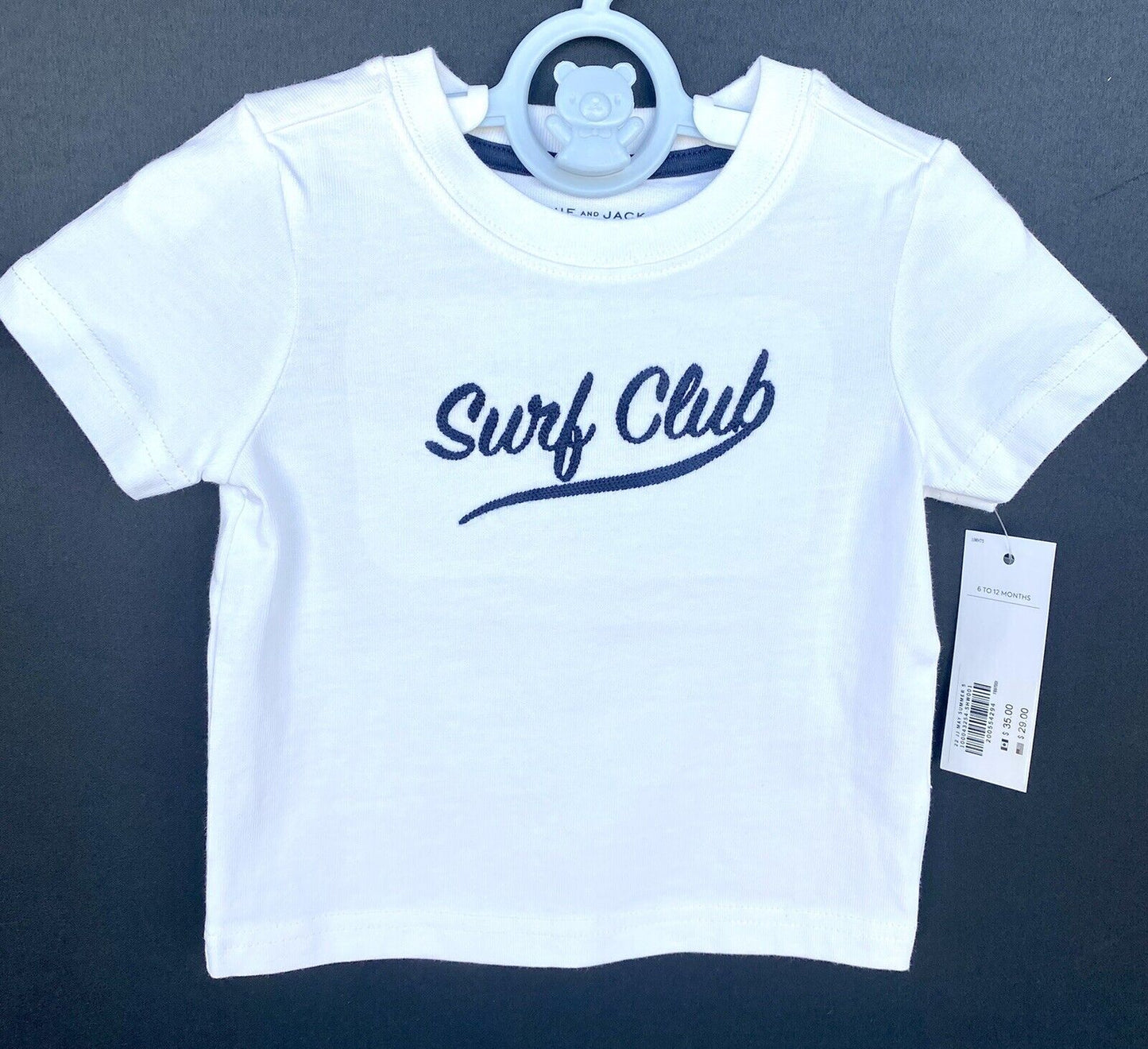 Janie And Jack Embroidered Tee Shirt Soft 6-12 M Retail $29 Price $21.50 NEW