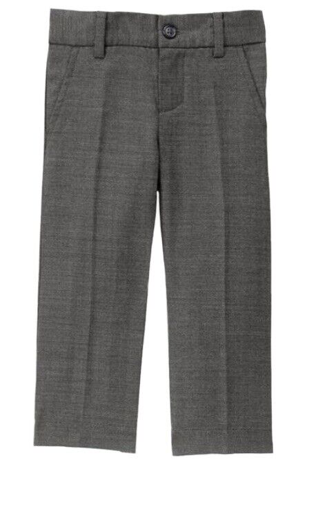 Janie And Jack Charcoal Herringbone Pants 3-6 M NWT Retail $69 Price $28