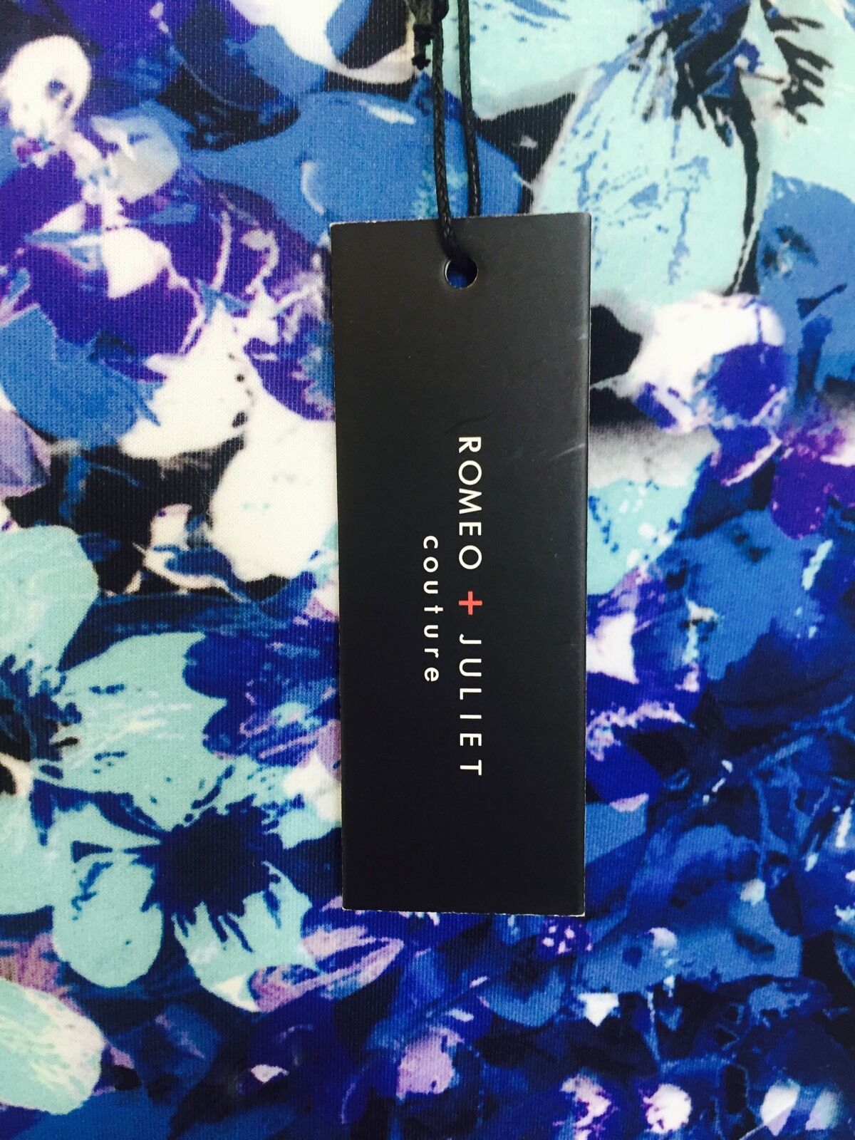 Romeo + Juliet Couture Blue Stretch Zip Dress  NWT Retail $208 Price $49 Size M