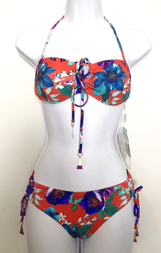 Seafolly Halter Or Center Strap Bikini. NWT Retails $169 Price $84 Size 4
