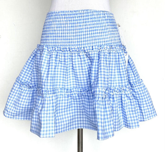 J Marie The Juniper Skort size S Retail $70 Price $49 NWT smocked Linen gingham