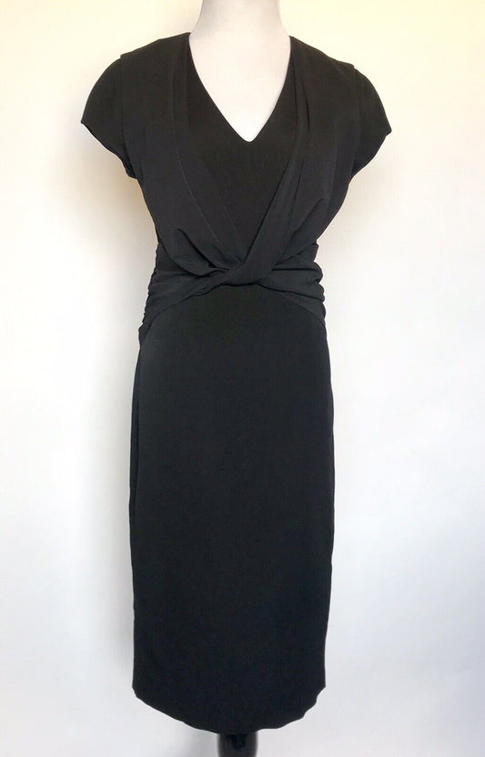 Reiss Twist Front Black Dress. Retails $370 Price $98 NWOT Size 6
