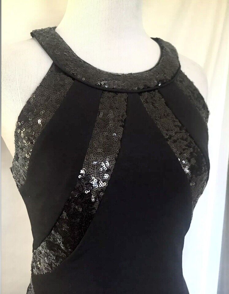 Laundry Black Sequin Dress. NWT Retails $275 Price $72 Size 2