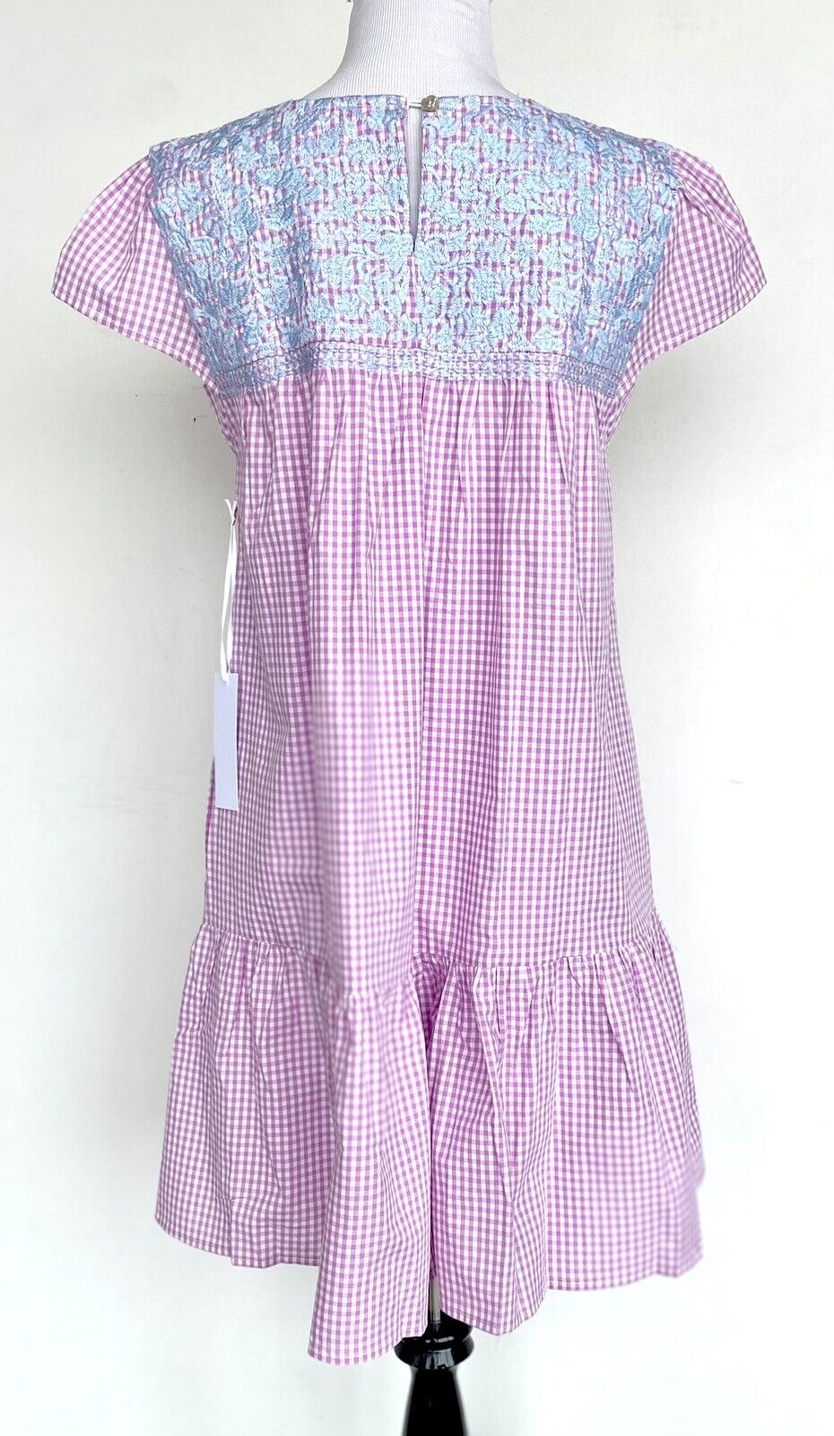 J Marie embroidered Gingham Angelina Dress size small Retail $114 Price $65