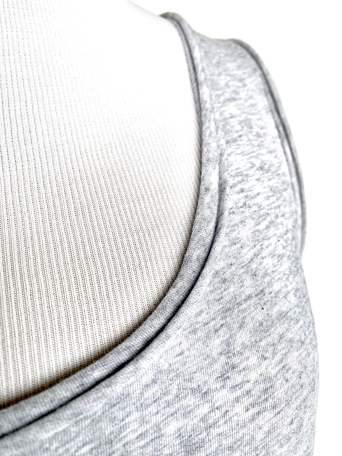 AllSaints Grey Marl Emelyn Vest Tee. Price $35 Size XS NWT Roll Edge