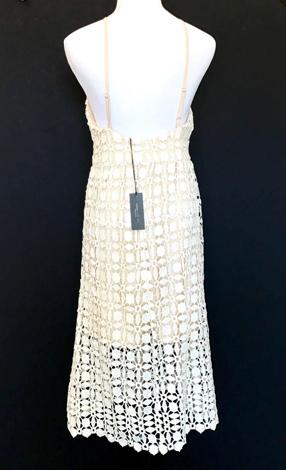 Romeo + Juliet Couture Cream Lace Crochet Dress NWT Retail $195 Price $59 Size M