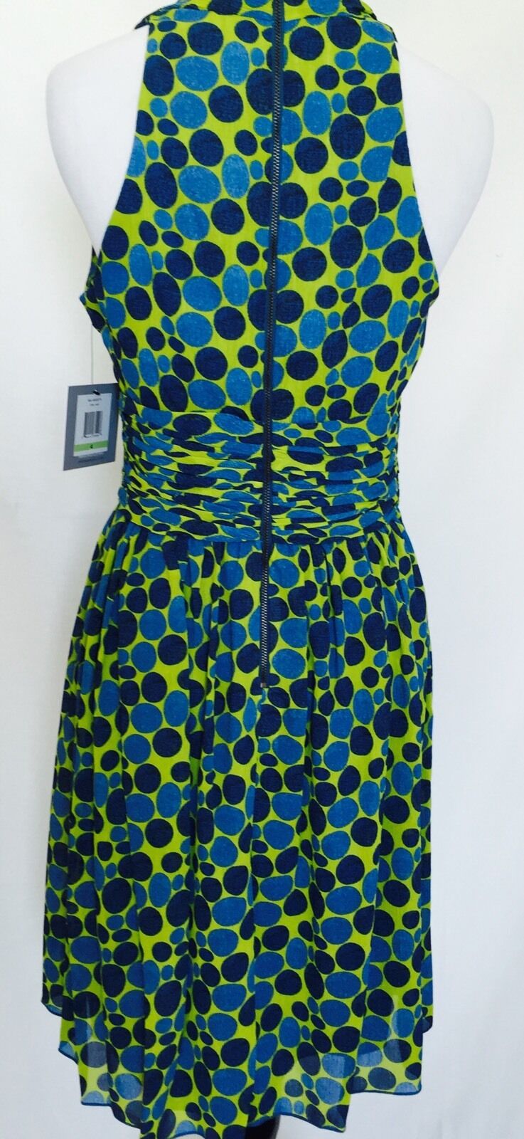 MARC NEW YORK Green And Blue Spot Dress NWT SIZE 4. RETAILS $138 PRICE $43