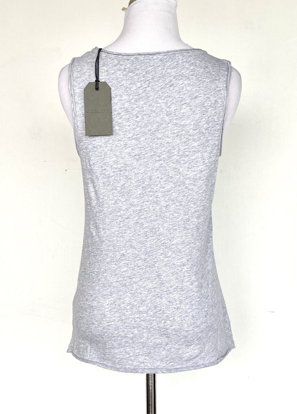 AllSaints Grey Marl Emelyn Vest Tee. Price $35 Size XS NWT Roll Edge