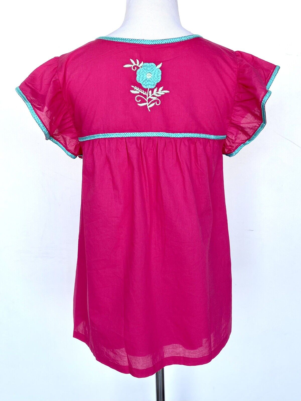 NWT J Marie embroidered Zuri Top size XS Retail $106 Price $56 ￼pink Turquoise