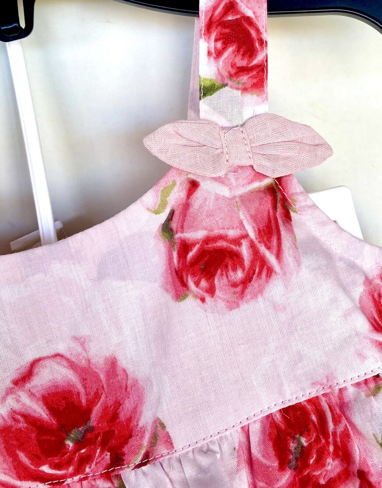 Monsoon London 2 Pc Rose Print Dress & Bloomer Short 0-3 M Price $35 NWT Tiered
