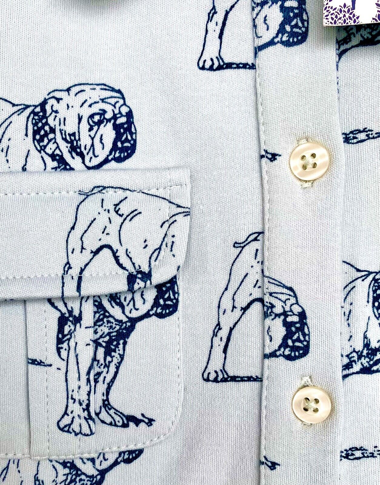 Kate Quinn Organic Cotton Crew Military Style Bulldogs Shirt Price $28 Age 6