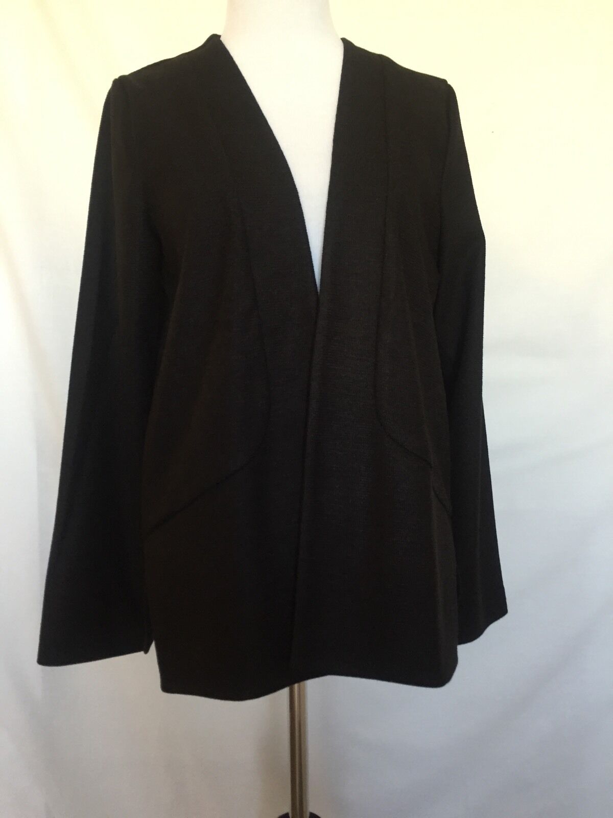TAVI Black Open Formal Or Casual Jacket Woven Fabric NWOT SIZE S. PRICE $26