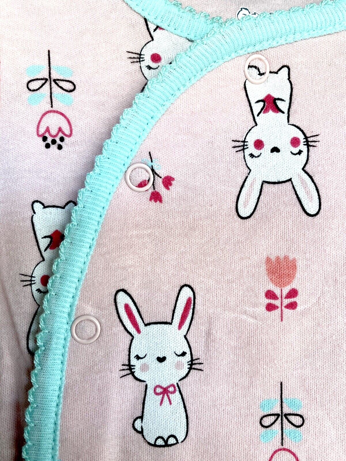 Koala Kids Baby 2 Pc Sleepsuit Pink & Mint 3-6 Months Retail $30 Price $25