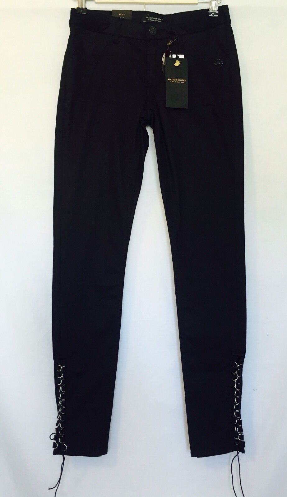 Maison Scotch Scotch & Soda Black Skinny Jeans NWT Size 25 Retail $189 Price $89