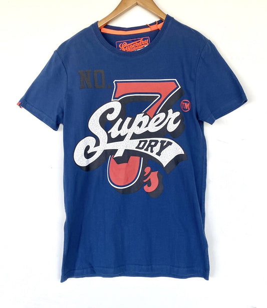 Superdry Super 7 Logo Tee NWT Size S Price $38.50  New With Tags Blue Red White