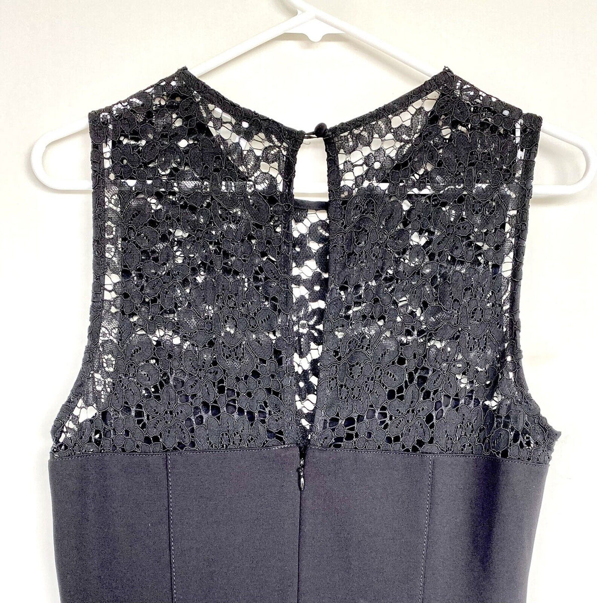 Black lace neck jumpsuit retail $194 price $65 size S NWT