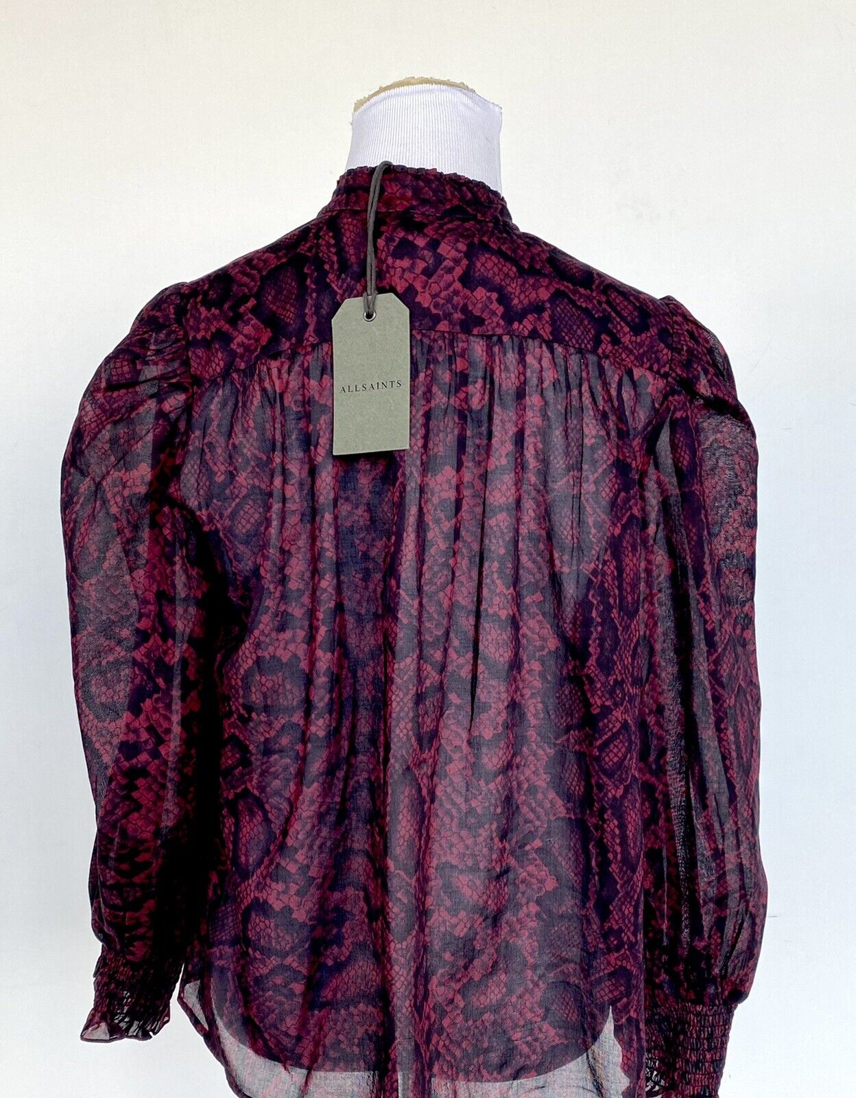 AllSaints Leonie Stanza Shirt NWT Retail $229 Price $96 Size 0 Vintage Style