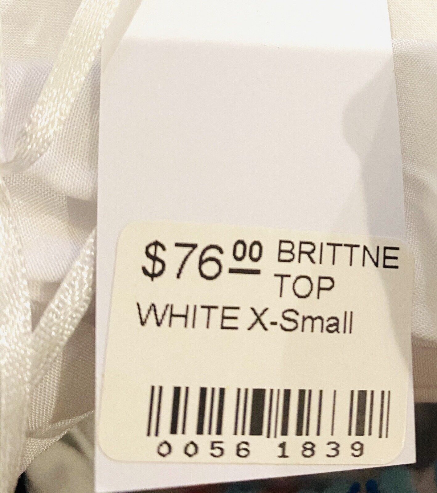 NWT J Marie embroidered Brittney Top size XS Retail $76 Price $38