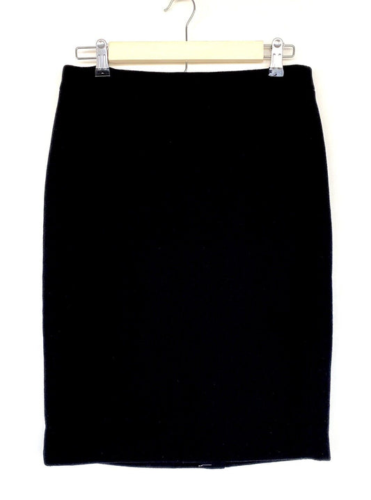 J Crew Wool Black Pencil Skirt NWT Price $79.50 Size 2