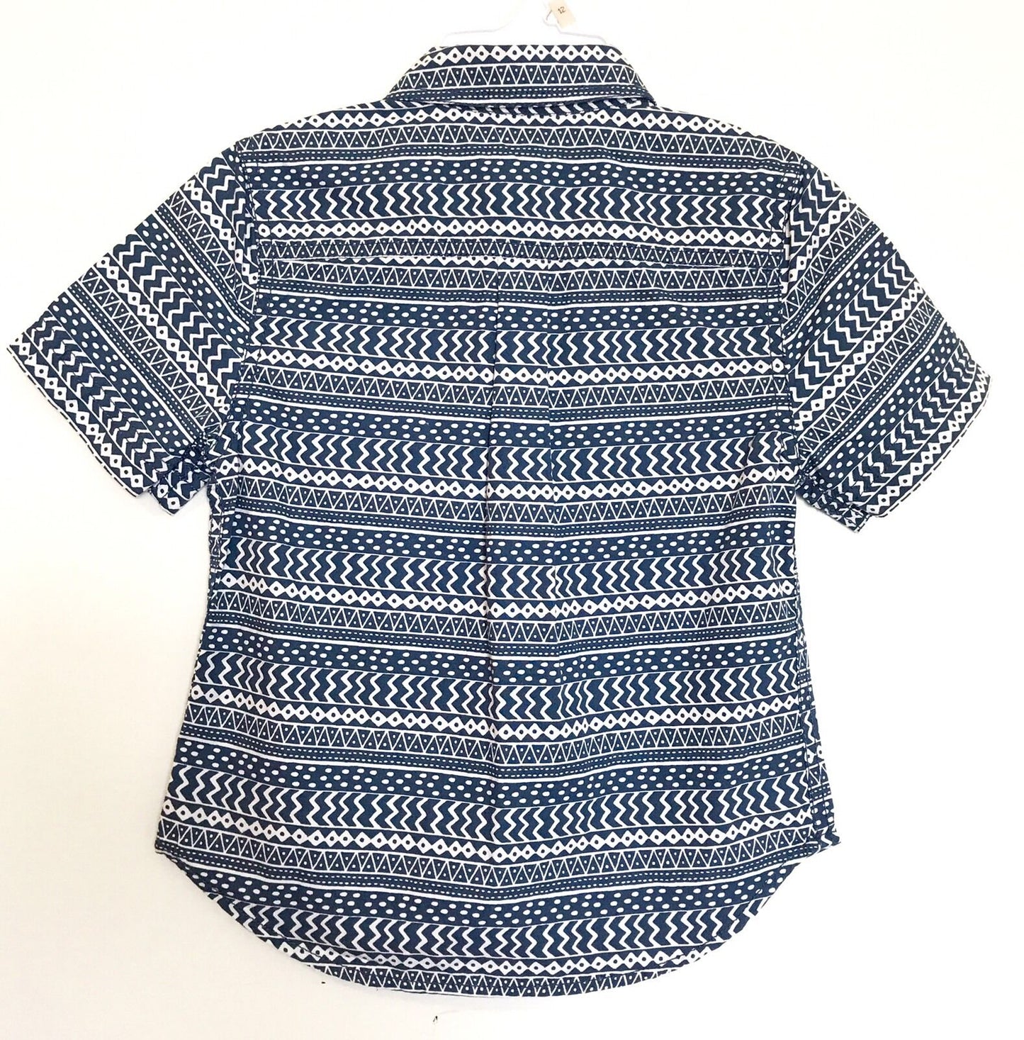 Tucker + Tate  Navy Blue Geo Stripe Shirt. NWT Retails $32 Price $23 Age 3