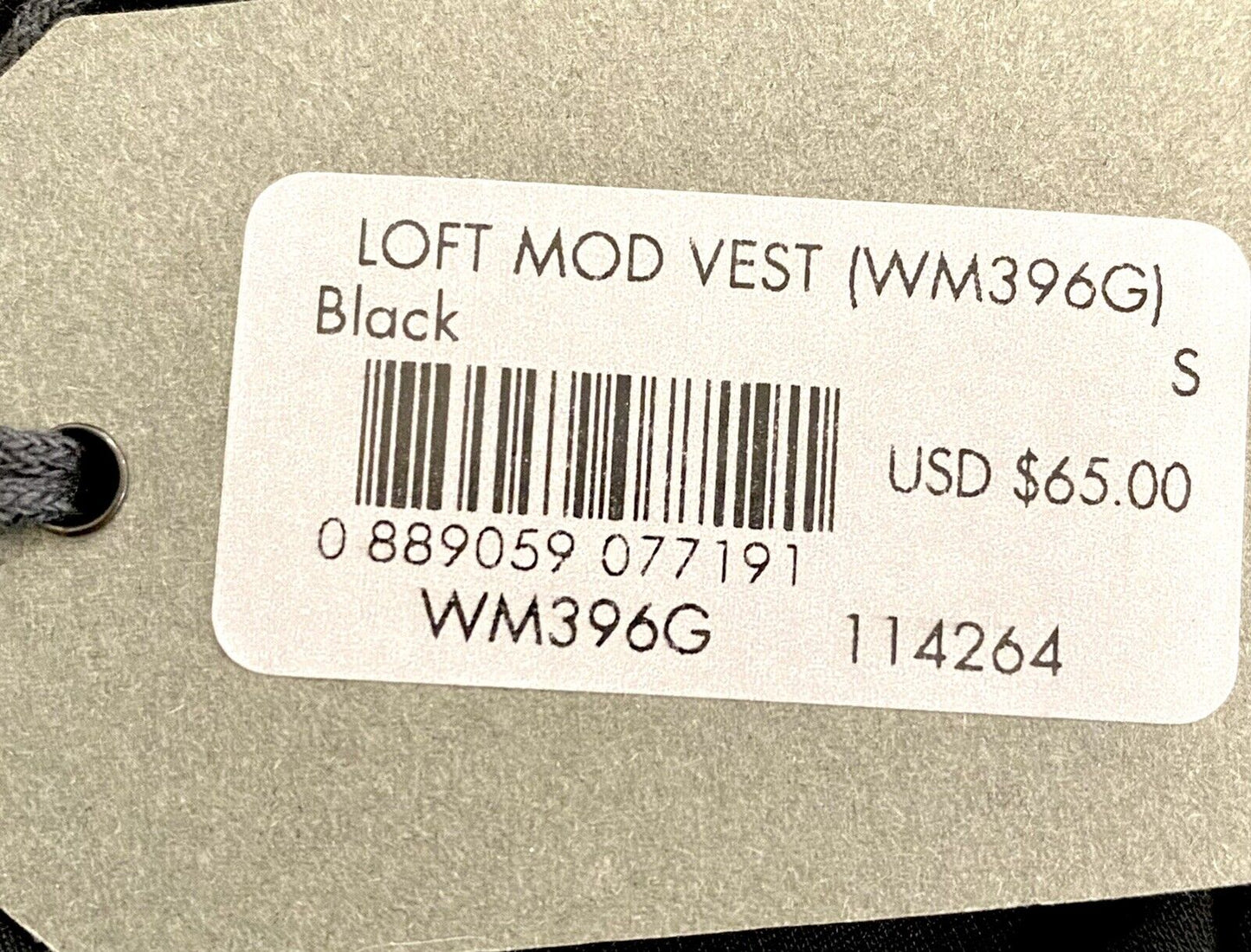 AllSaints Black Loft Mod Vest Tee Retails $65 Price $49 Size S Asymmetrical