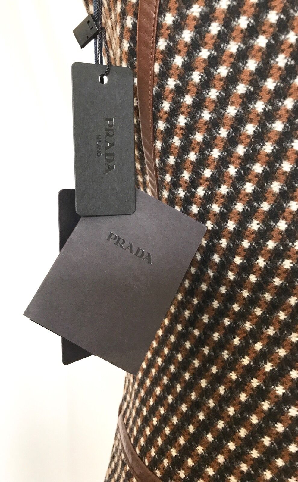 Prada Tweed Wool & Angora Dress NWT Size Italian 38 US 2  Price $699