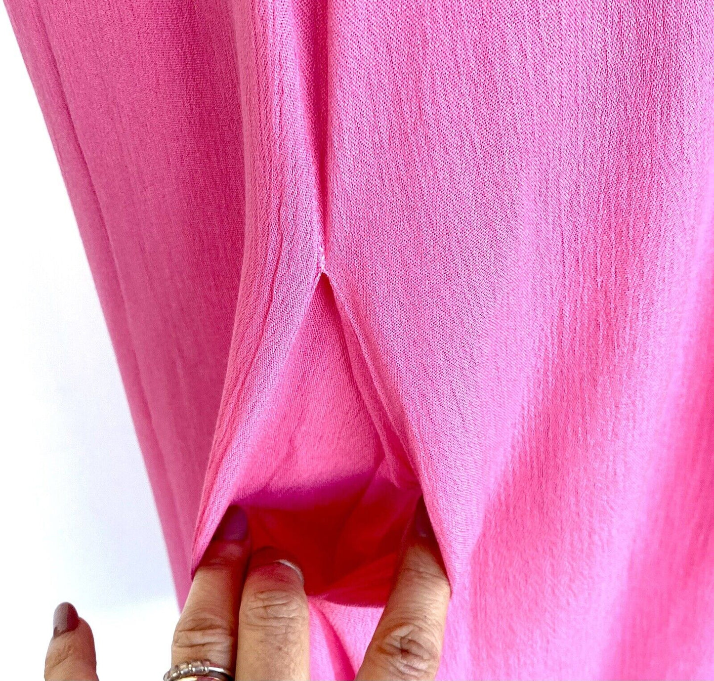 NWT J Marie embroidered Pink & Blue maxi Dress S Retail  $118 Price $69