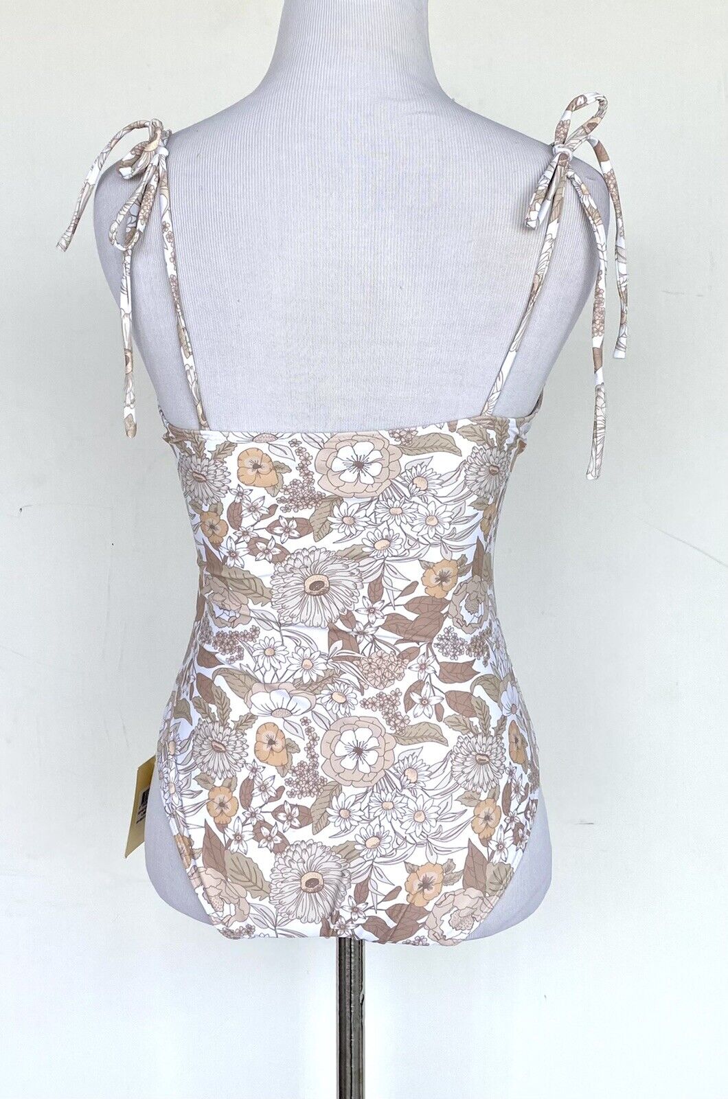 Charlie Holiday Taupe Florence Swimsuit XS Retail $89 Price $46 NWT