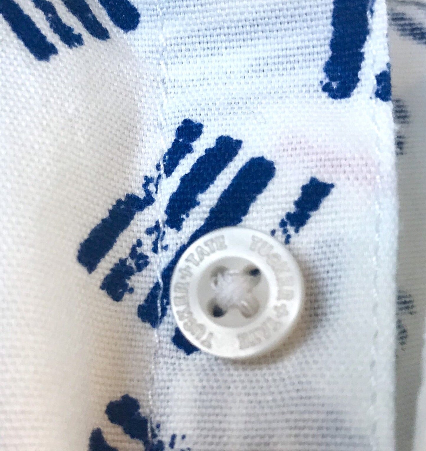 Tucker + Tate  Ivory Blue Number Marks Shirt  Retail $35 Price $25  Age 6 NWT