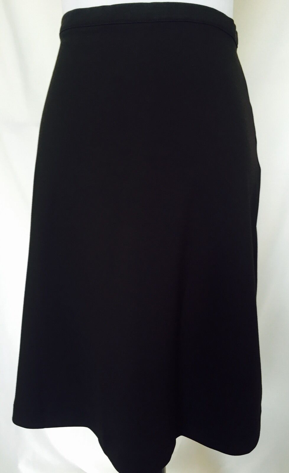 Titis Clothing Vintage Style Black  A Line Skirt Moustache Detail  Size M $19
