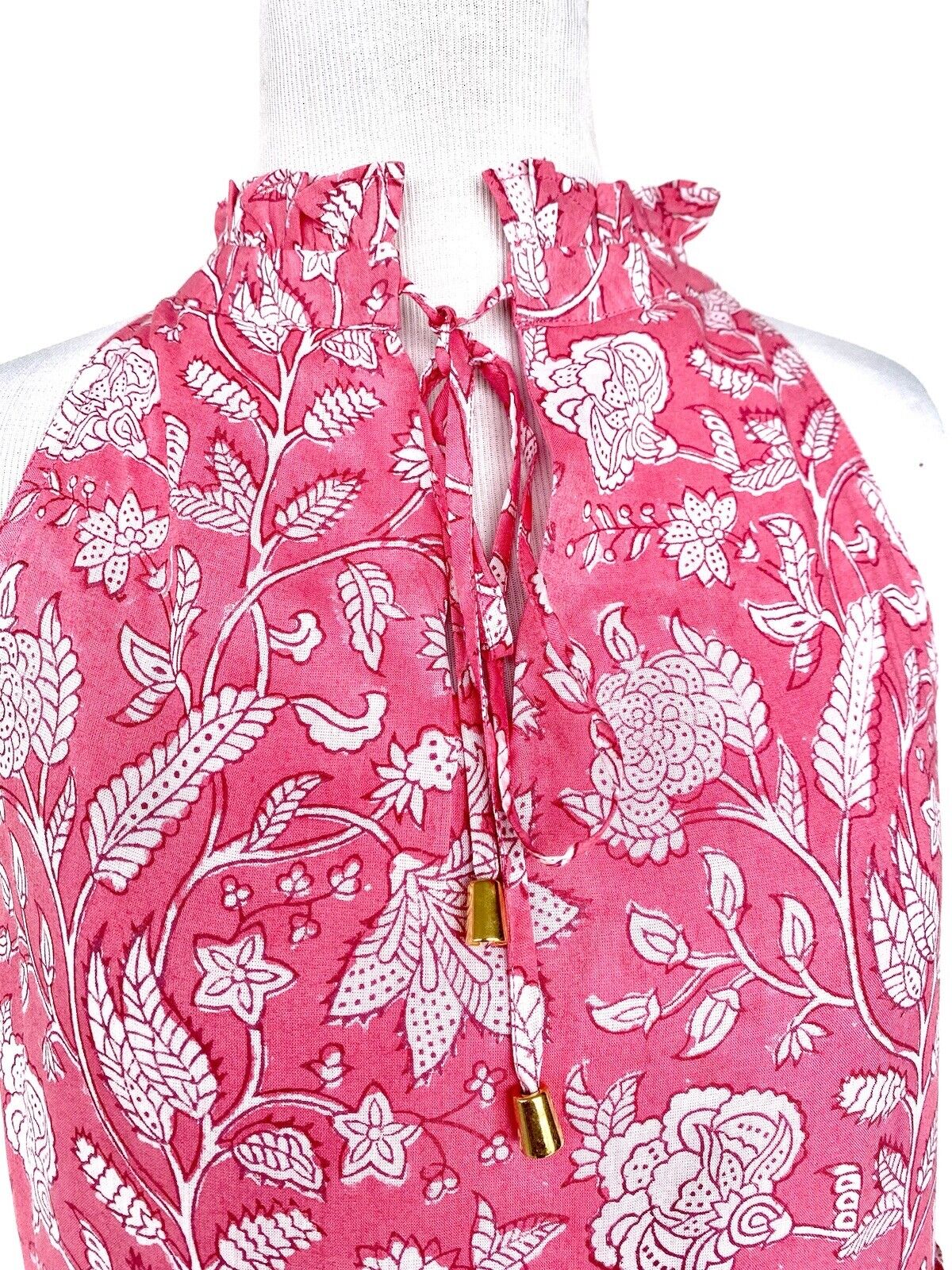 J Marie Emilia Rose ruffle tier maxi dress size XS Retail $188 Price $85