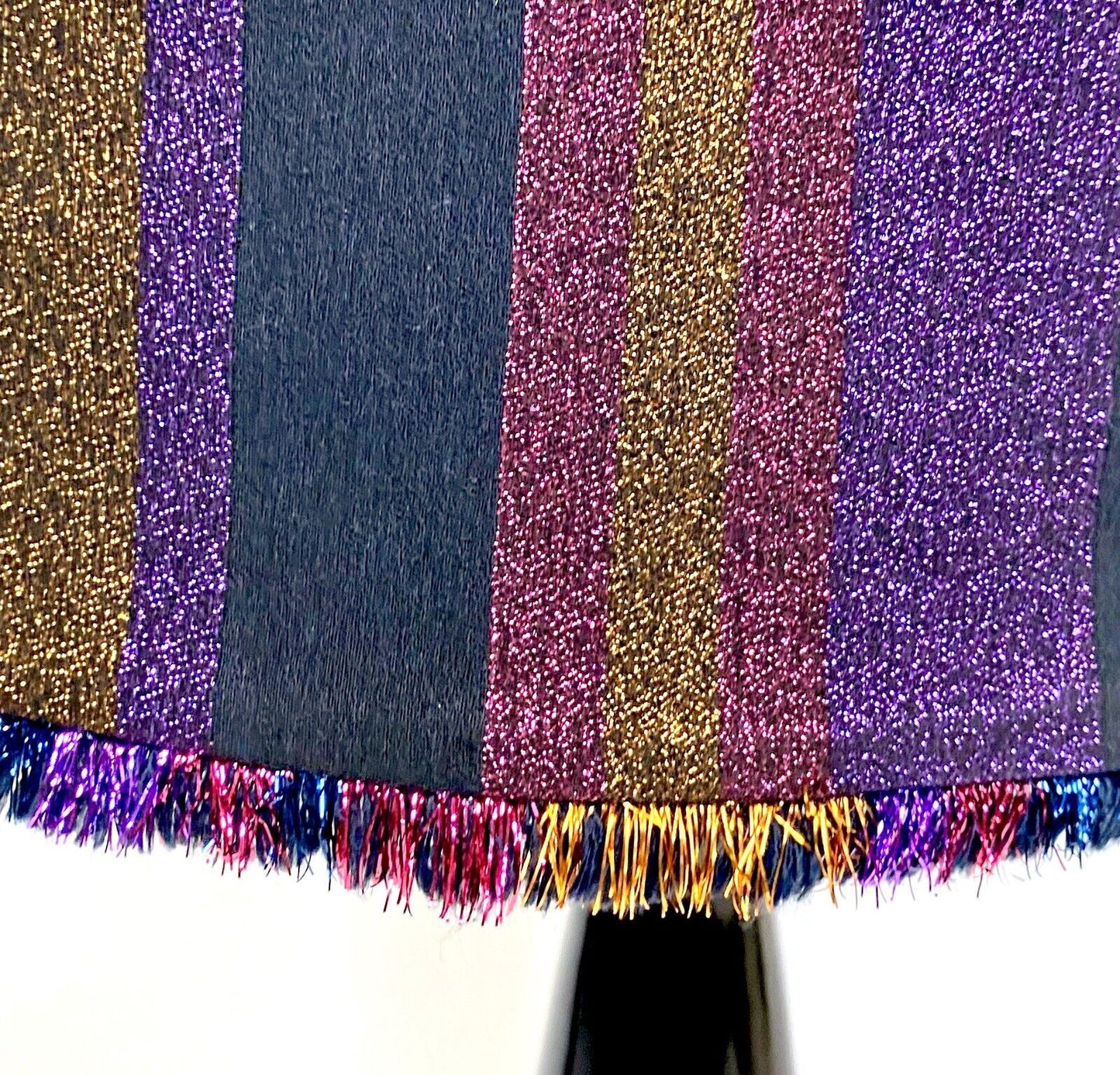 Diane Von Furstenberg Metallic Stripe Dress. NWT Retail $548  Price $198 Size 6